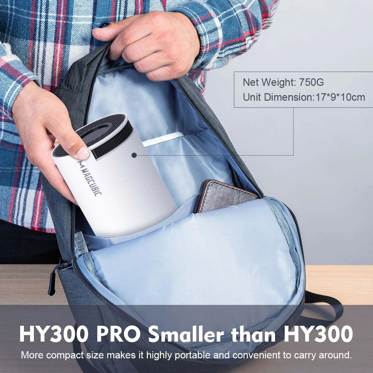 HY300 PRO 4K Projector with Android 11, Dual Wi-Fi 6, 290 ANSI Lumens, Allwinner H713, Bluetooth 5.0, 1080P and 1280*720P Home and Outdoor Cinema Projector
